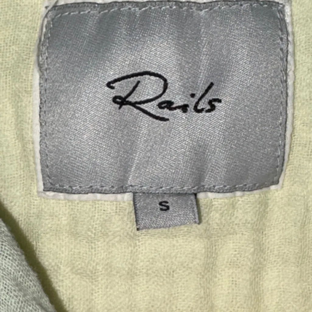 Rails Ellis Shirt Mint Color Block long sleeve button down Small - Image 2