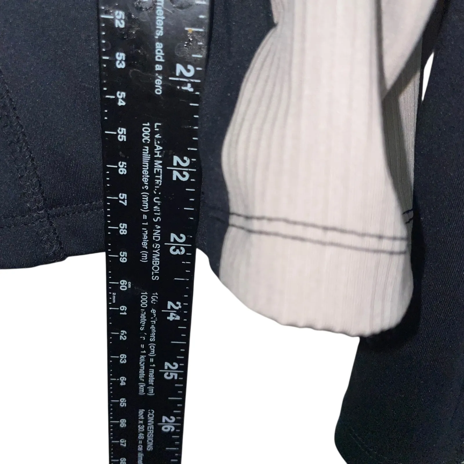 Danskin Womens Black Gray Ribbed Side Athletic Jacket Full Zip Size M - Image 6