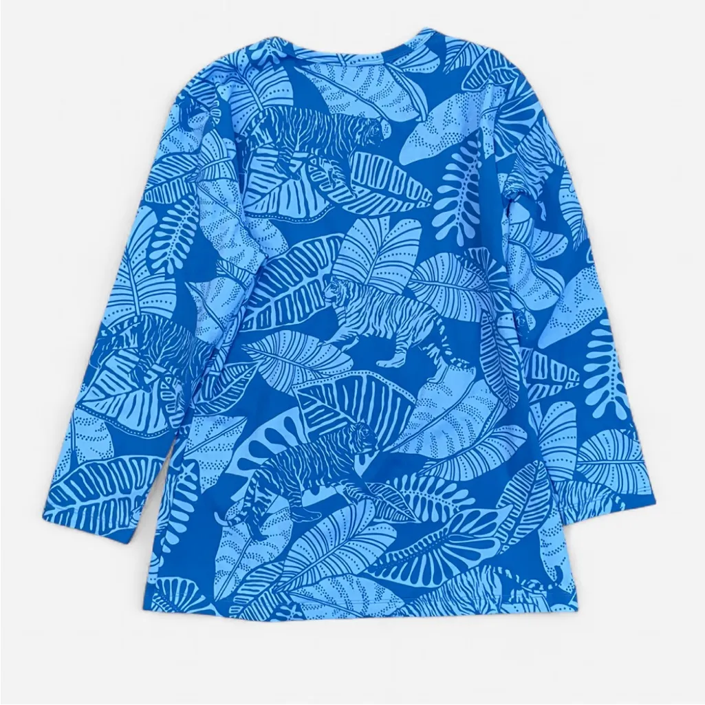 J McLaughlin Catalina Cloth Tropical 3/4 Long Sleeve Top Bundle Lot of 2 Blue Size XS - Image 3