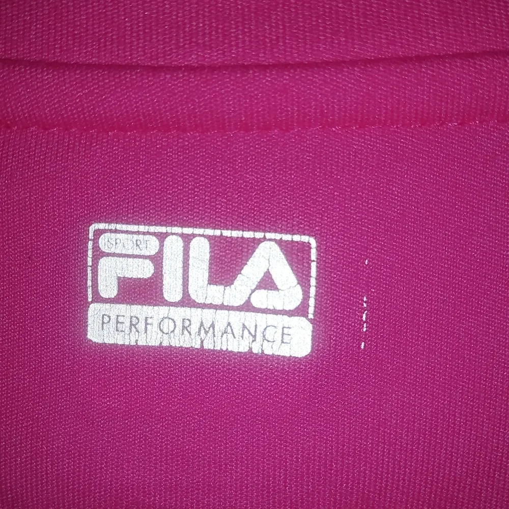 Fila Performance M Long Sleeved Design Running Top in Hot Pink and Lime - Image 4