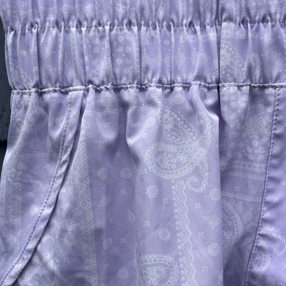 Vanilla Star Bandana Paisley Print Flowy Shorts Medium - Image 3