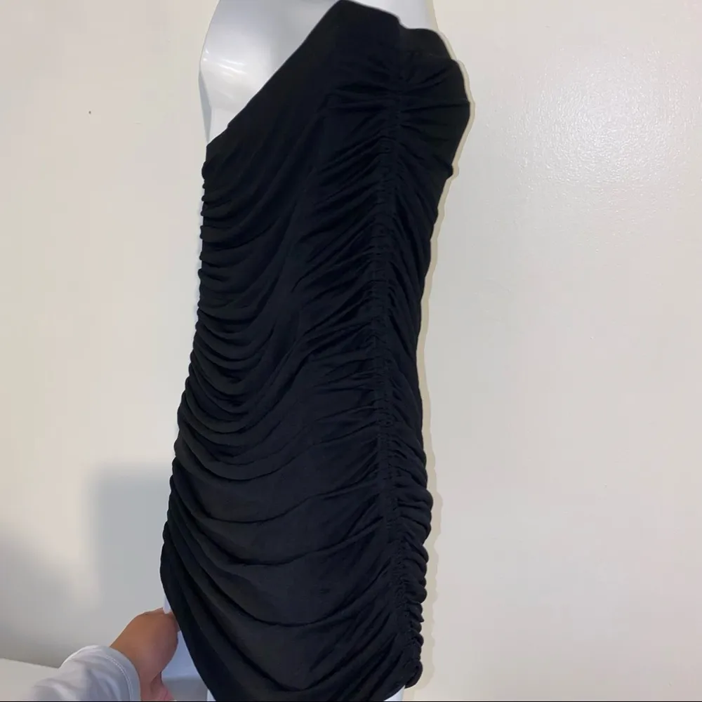 fitted Ruched black sleeveless/Tube Top Size Small- NEW - Image 11