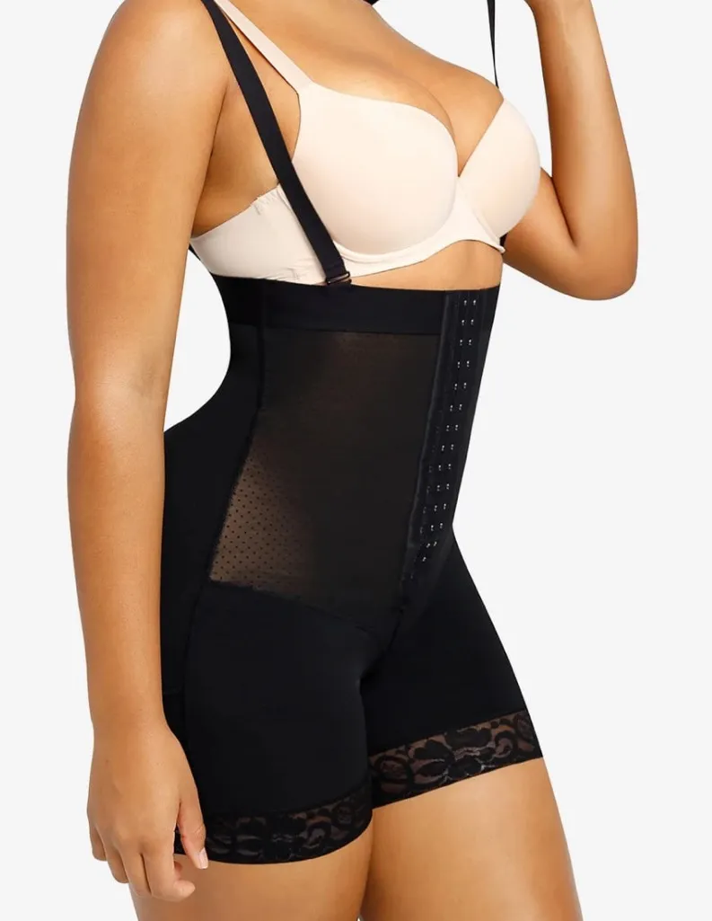 Shapellx shapewear Bare Essentials AirSlim Core Sculpt Mid Thigh Shaper Short Size M - Image 1