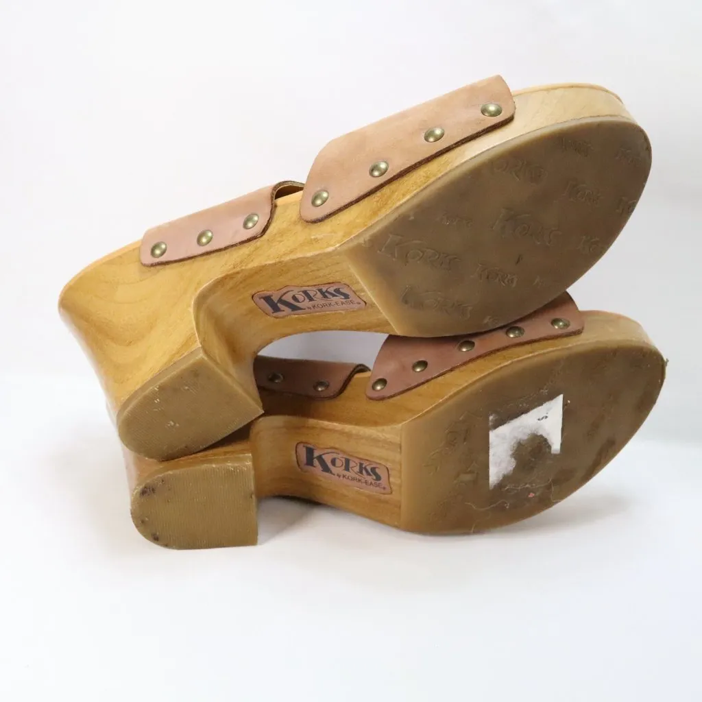 Korks‎ by Kork-Ease Annaleigh Platform Wedge Clog Sandals Size 9 M Dusty Rose - Image 10