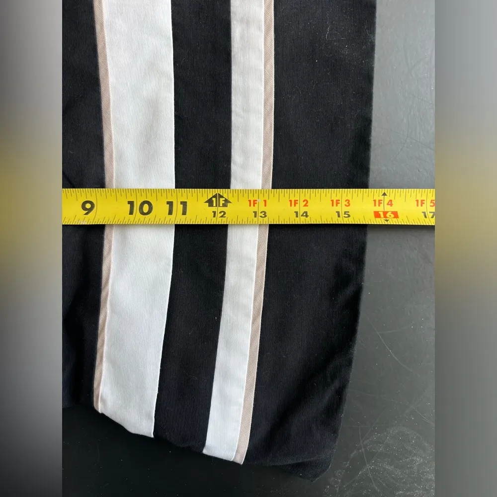 White House Black Market Womens 12 White Black Strapless Corset Striped Top - Image 5