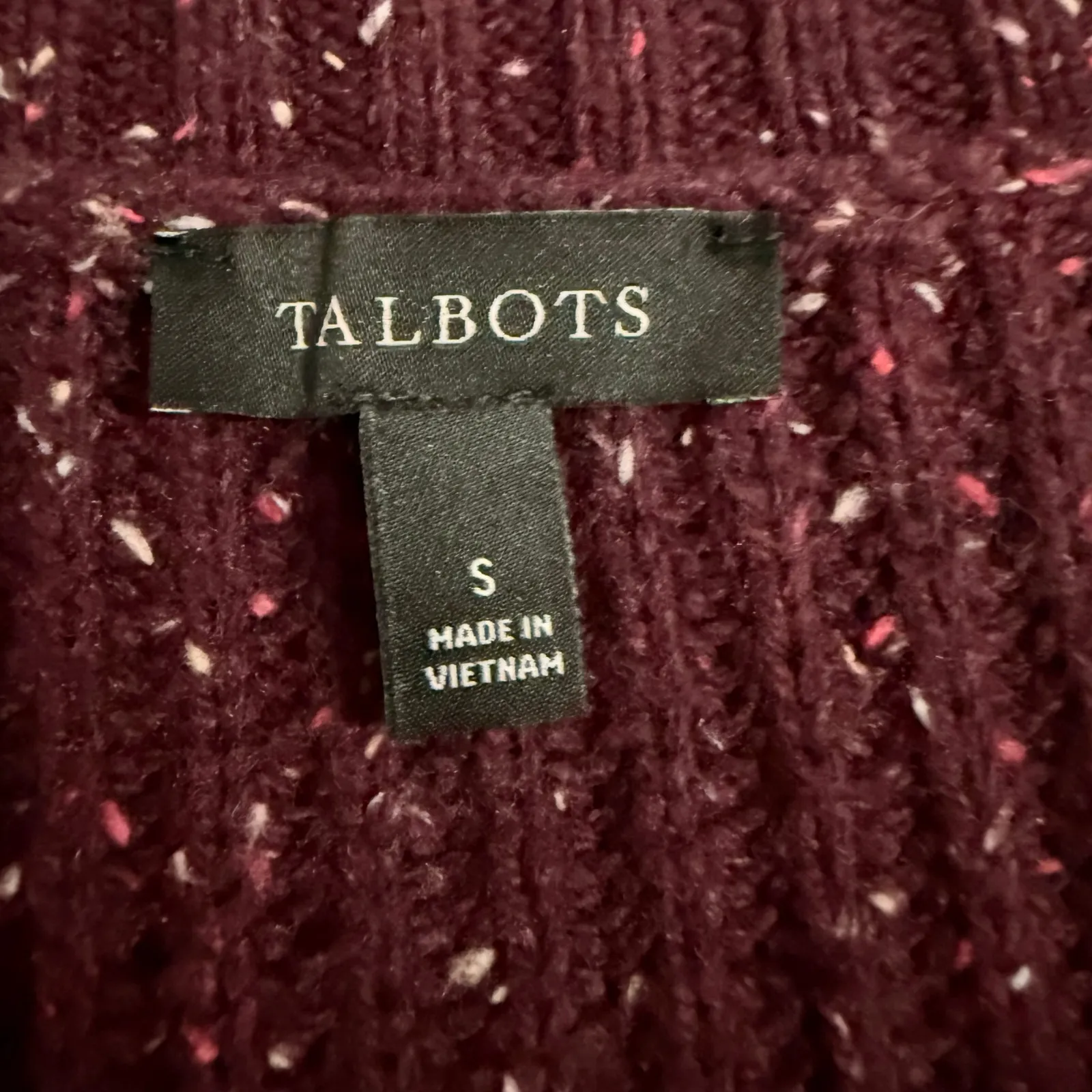 Madewell NWT Women's Soft fade Wide V Neck T-Shirt Dusty Burgundy Size‎ Medium - Image 7