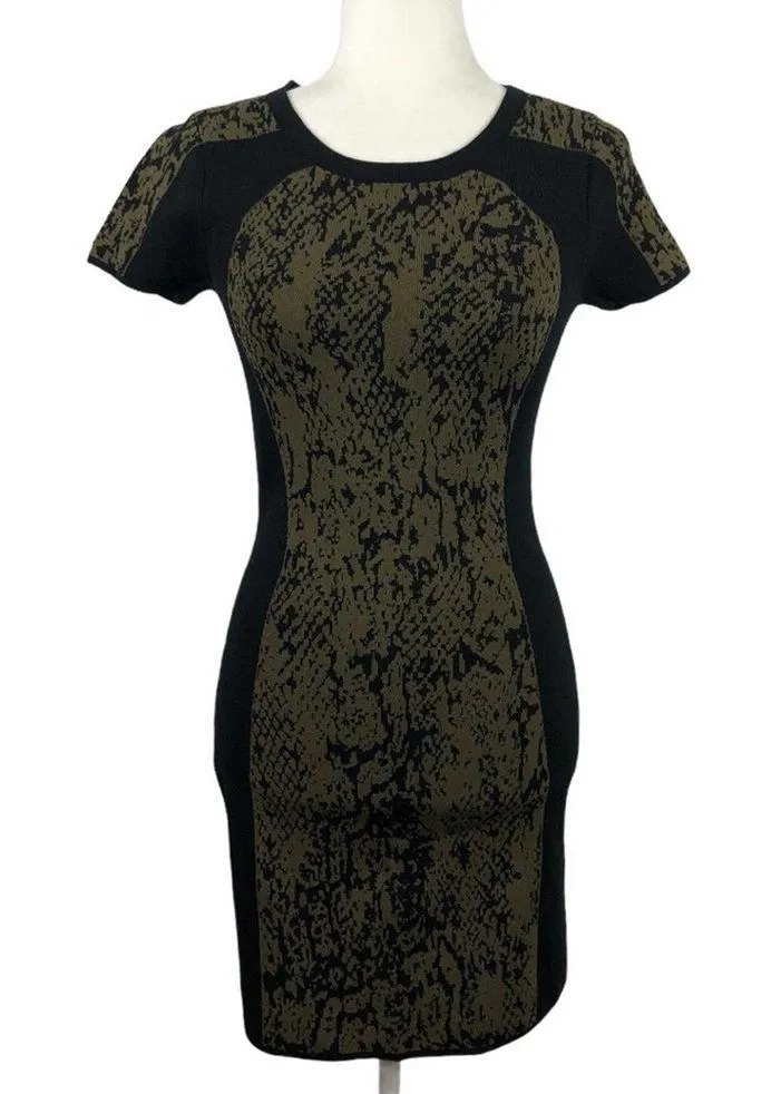 Walter Baker Collette Bodycon Snake-Print Dress XS - Image 2