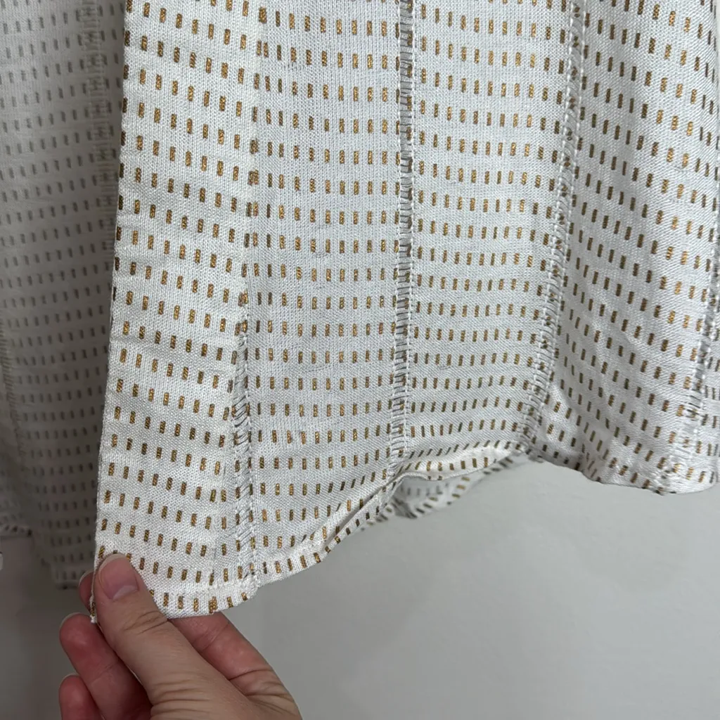 Evereve Allison Joy Cream/Copper Print Kimono Style Open Front Top size XS/S - Image 7