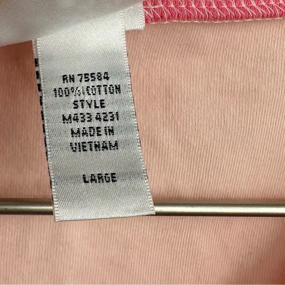 Vintage Y2K Pink Baby Tee Size Large - Image 4