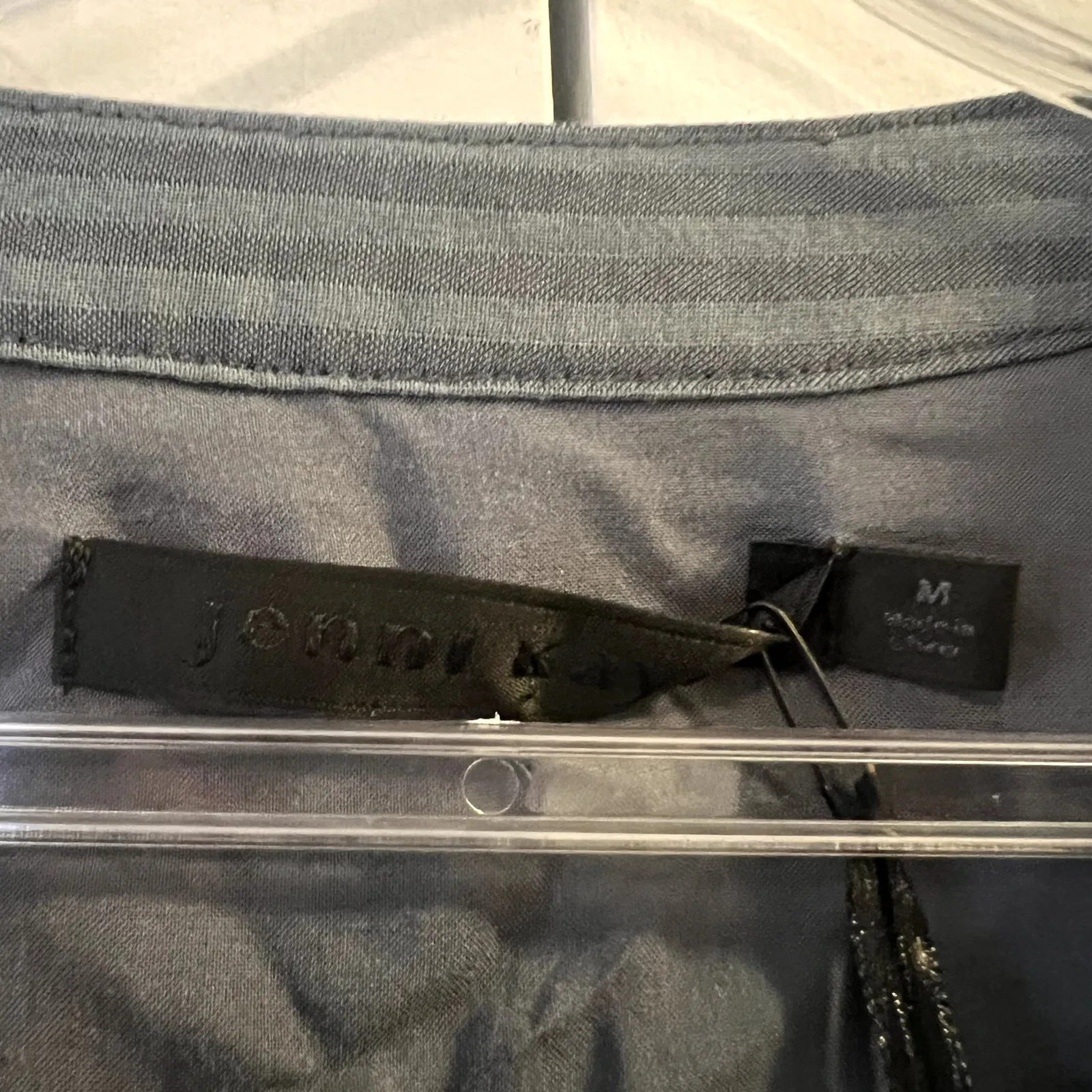 Jenni Kayne Seersucker Shirt Dress Ink blue size M striped Size M - Image 6