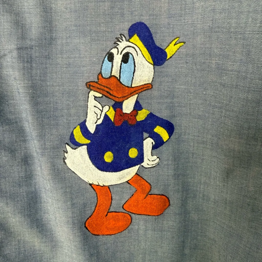 Amazing vintage chambray hand - Image 3