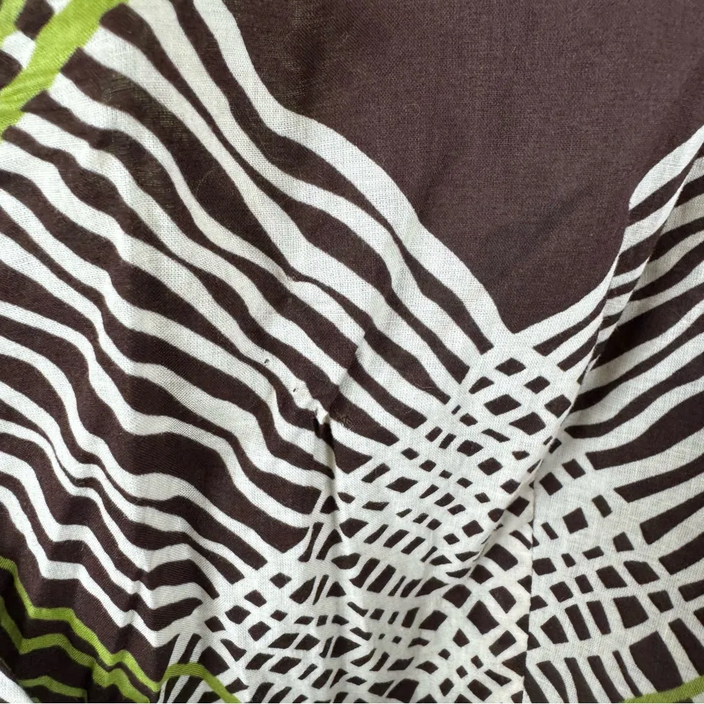 London Times Geometric Faux Wrap Dress - Image 5