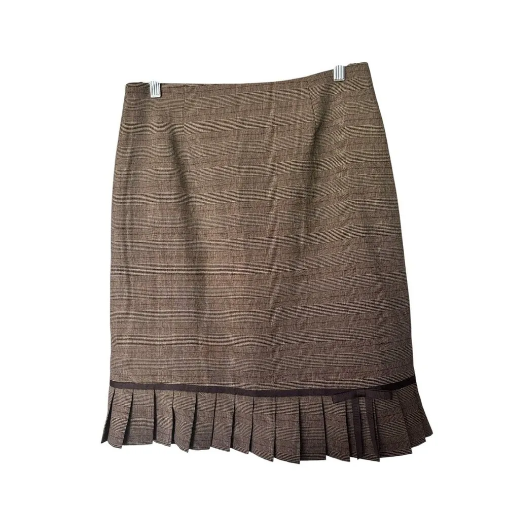 Sweet Suit Petite Women's Coffee Brown 2 Piece Skirt Set. Size 10P - Image 4