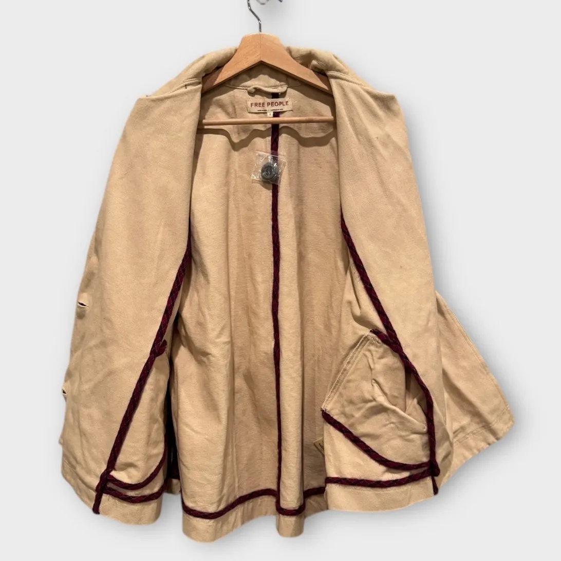 Free People Highlands Oversized Swing Peacoat Size Small - Image 10