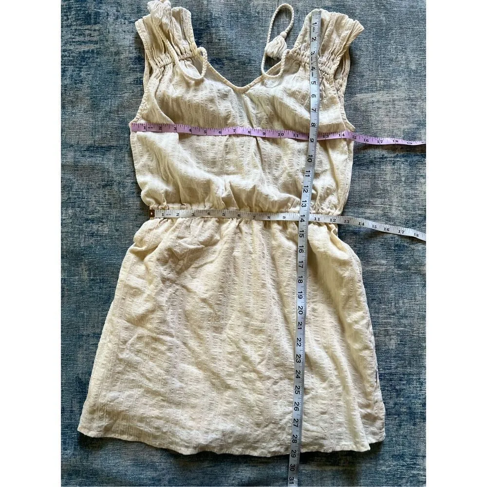 Sisstrevolution Ivory Bonnie Sleeveless Woven Mini Dress Small White - Image 8