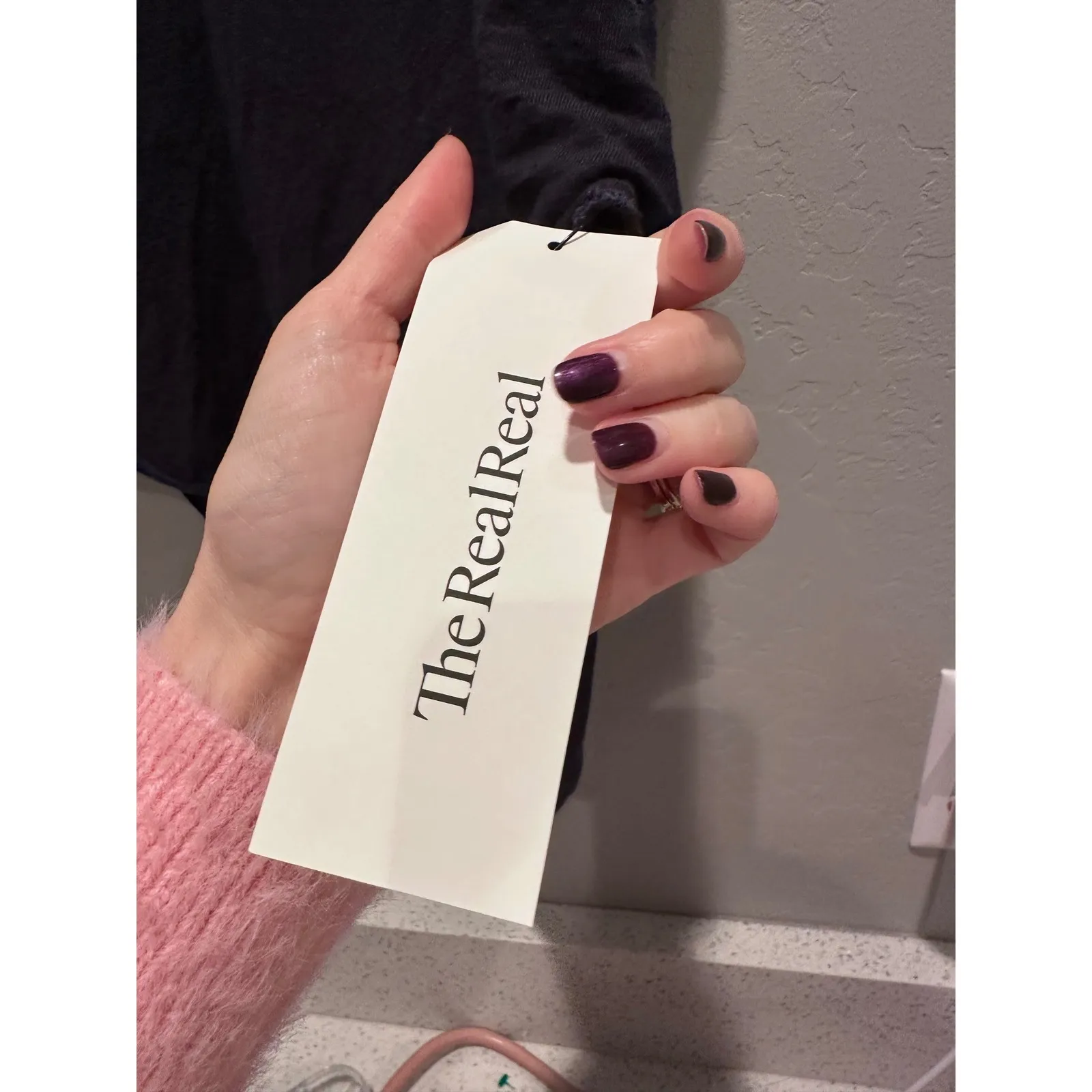 NSF Navy Blue Sleeveless Linen Tank Top Slouchy Lightweight Casual Small - Image 5