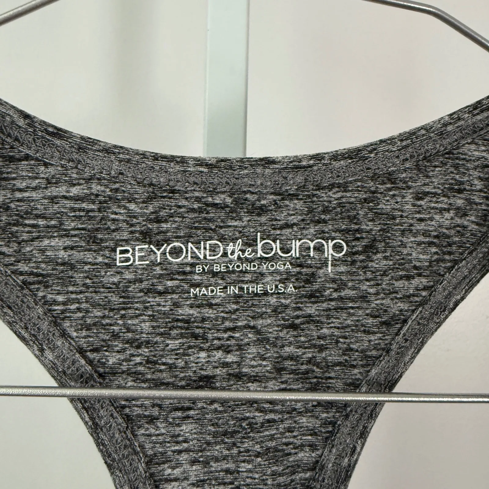 Beyond the Bump Maternity Active Tank Top Grey Ruched Racerback Size S Gray - Image 4