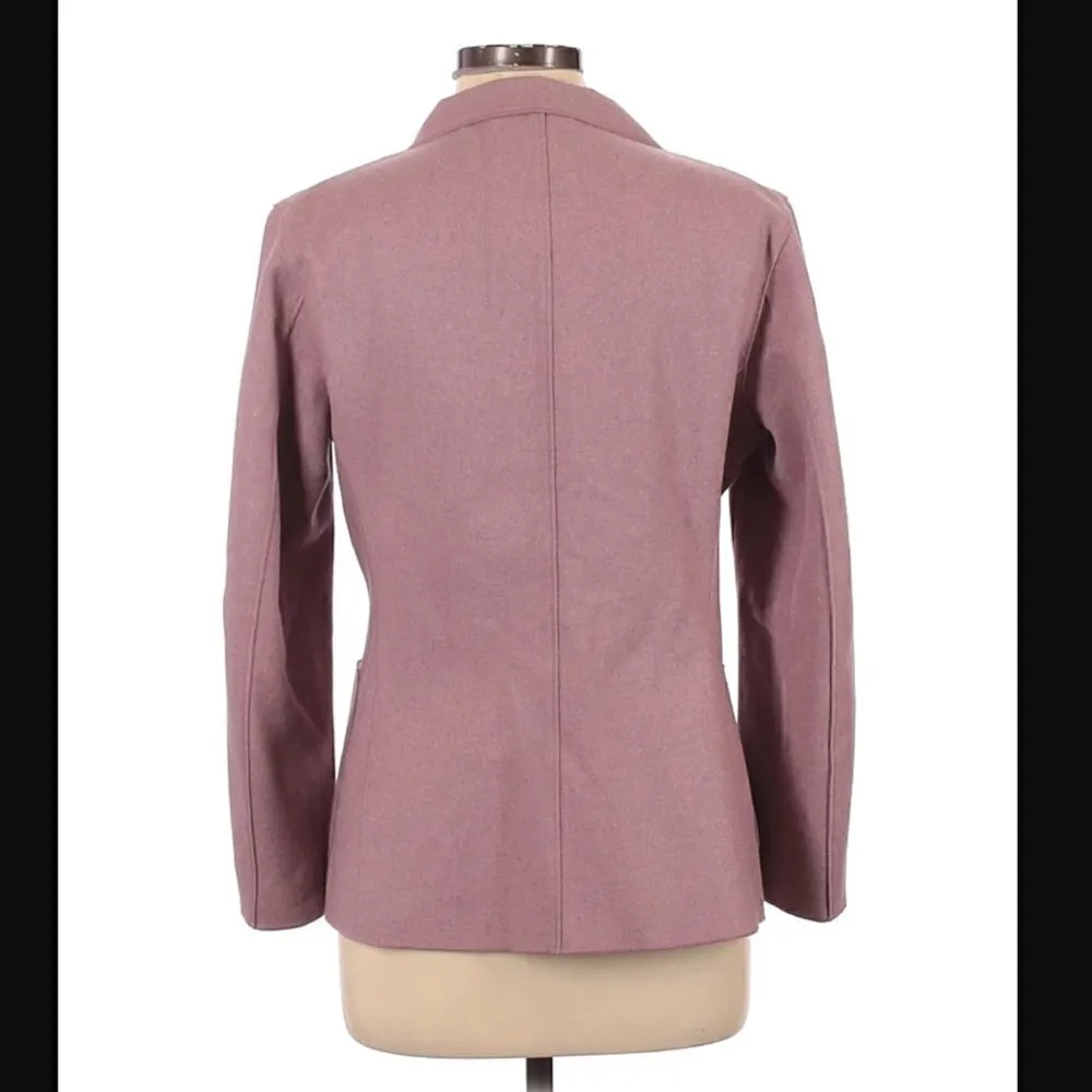 Jil Sander Jacket Blazer L Wool Angora Lilac Luxury Brand Tailored Elegant - Image 3