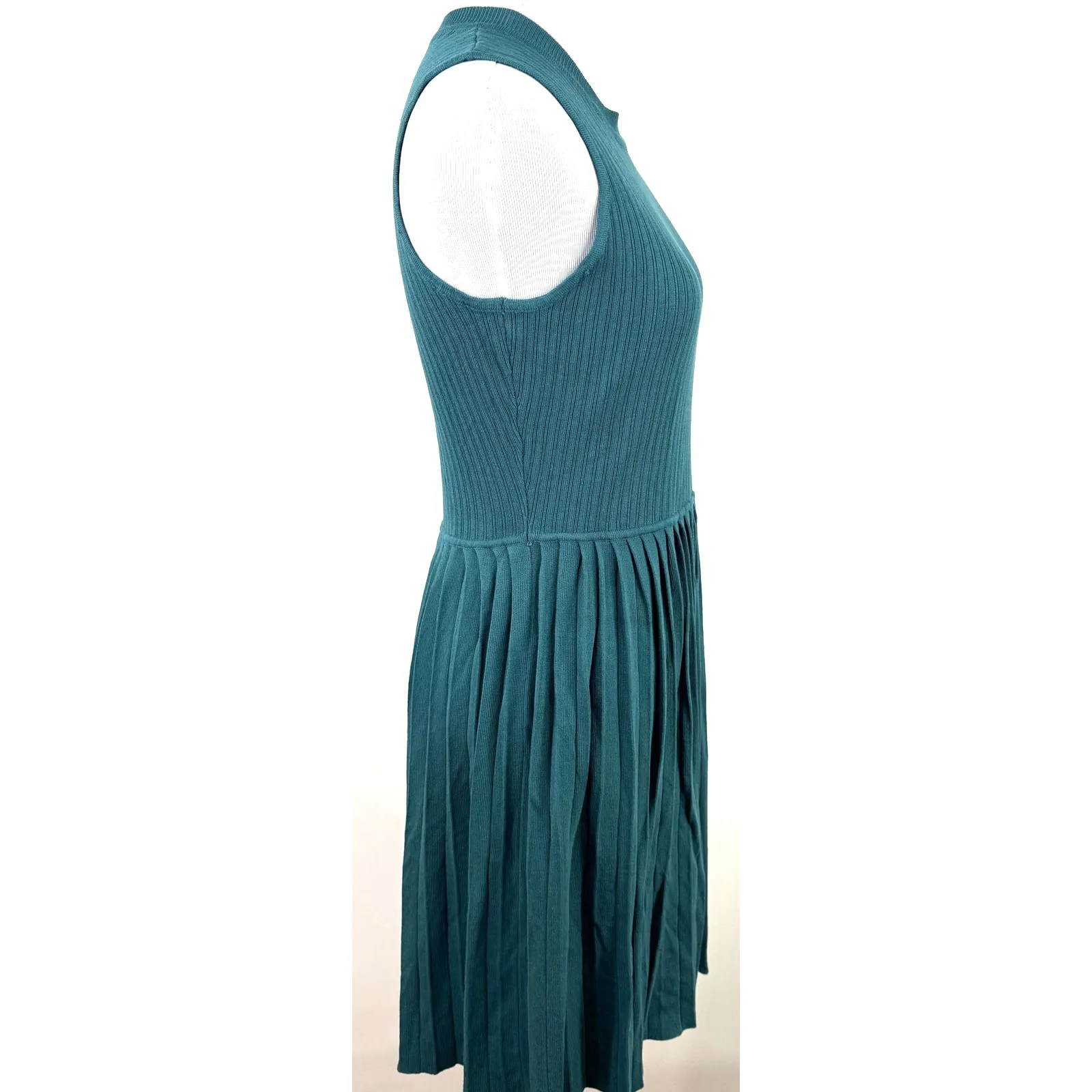 Zesica Green Teal Ribbed Sleeveless Dress New with tags Size Medium - Image 4