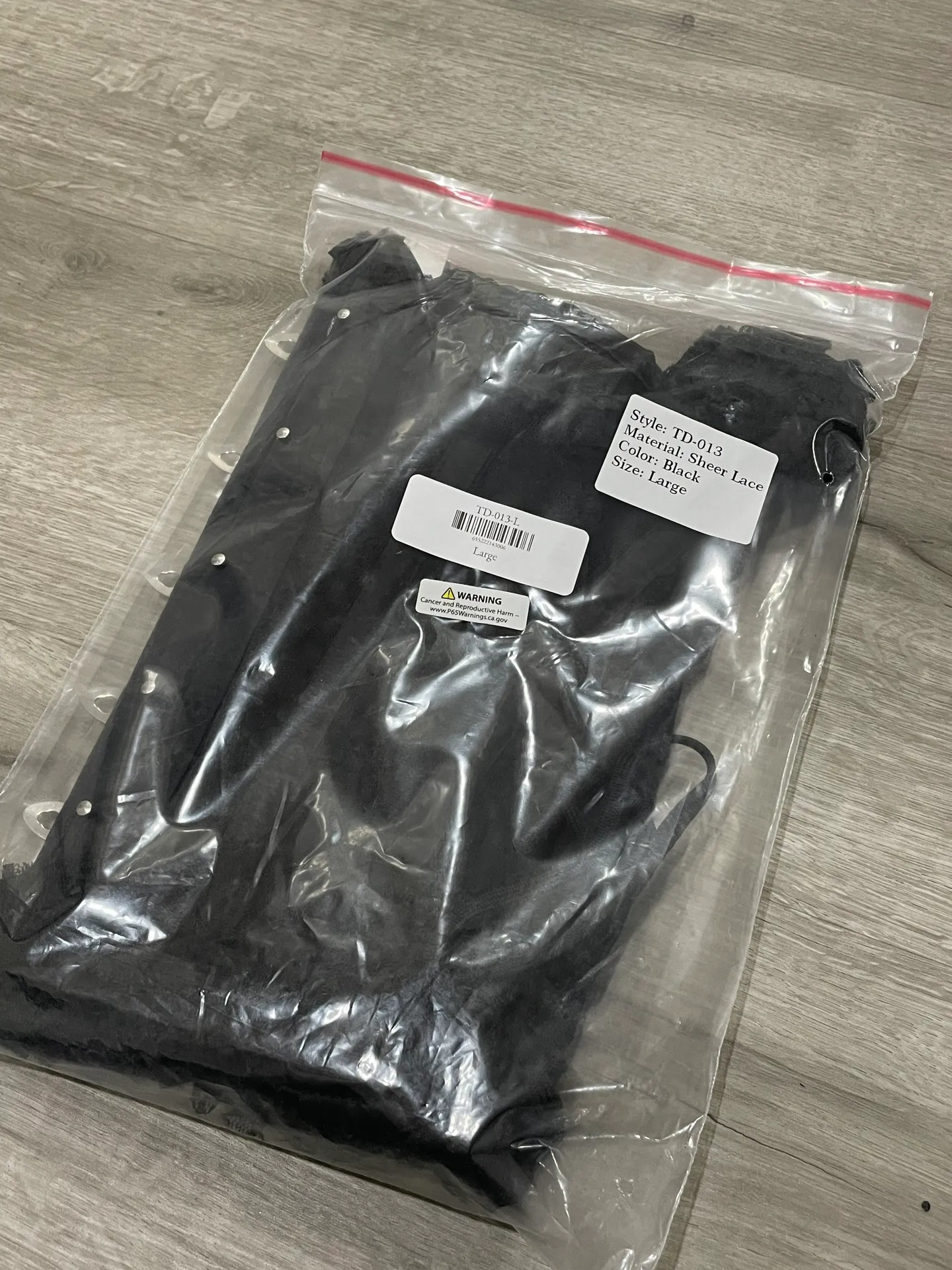 Daisy Black Lace Dark Angle Costume Size L - Image 5