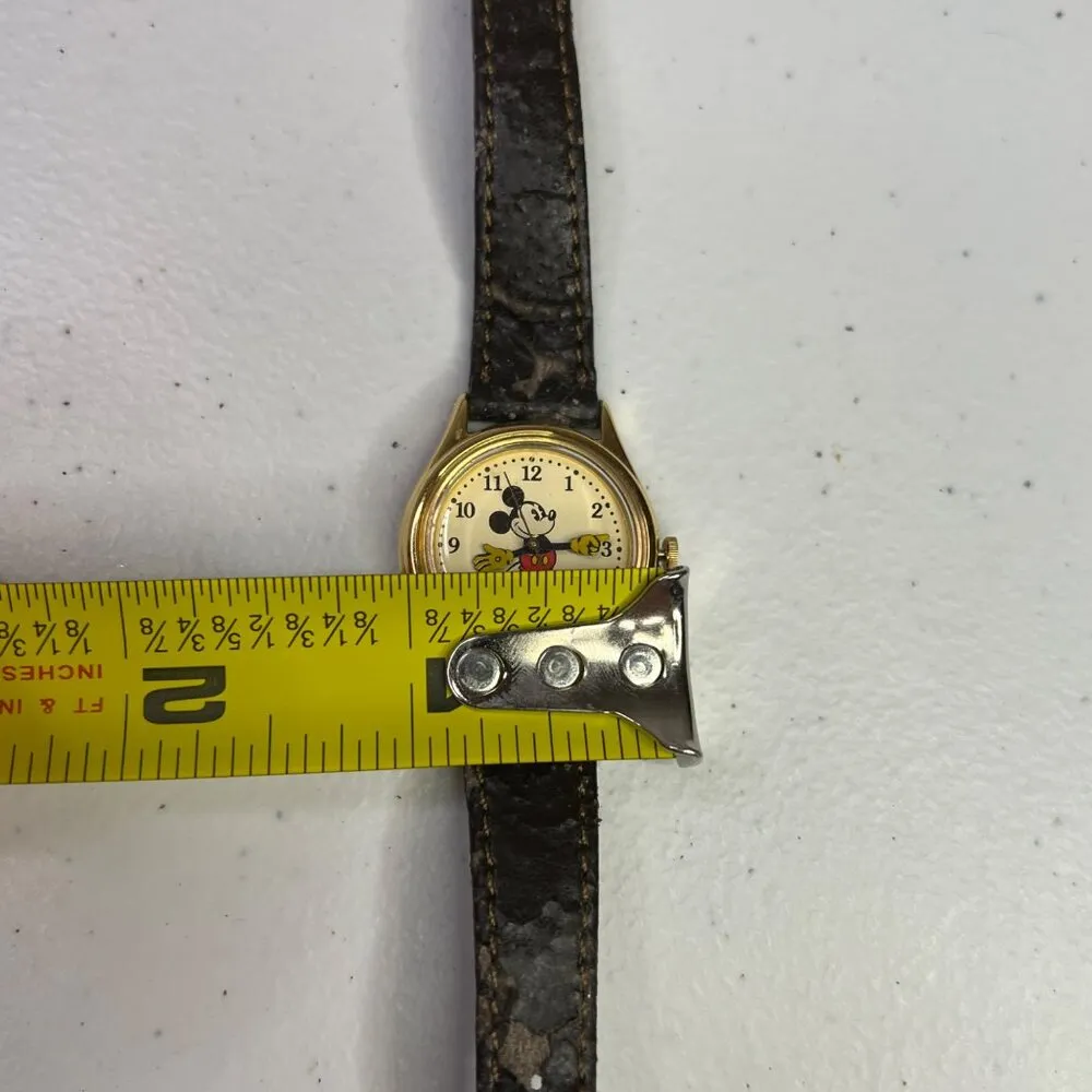 Vintage Lorus Disney Mickey Mouse Quartz Watch With Gold - Image 9