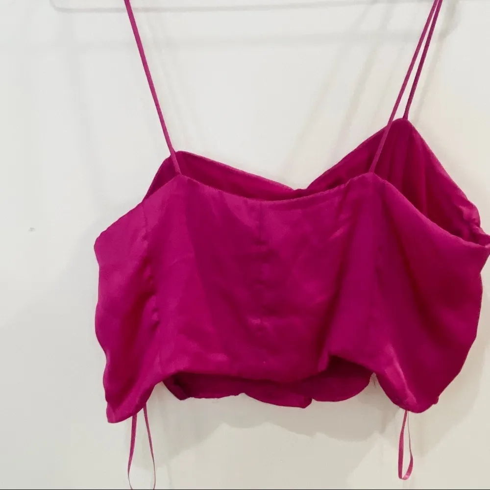 Zara ruched tank top in magenta NEW - Image 11