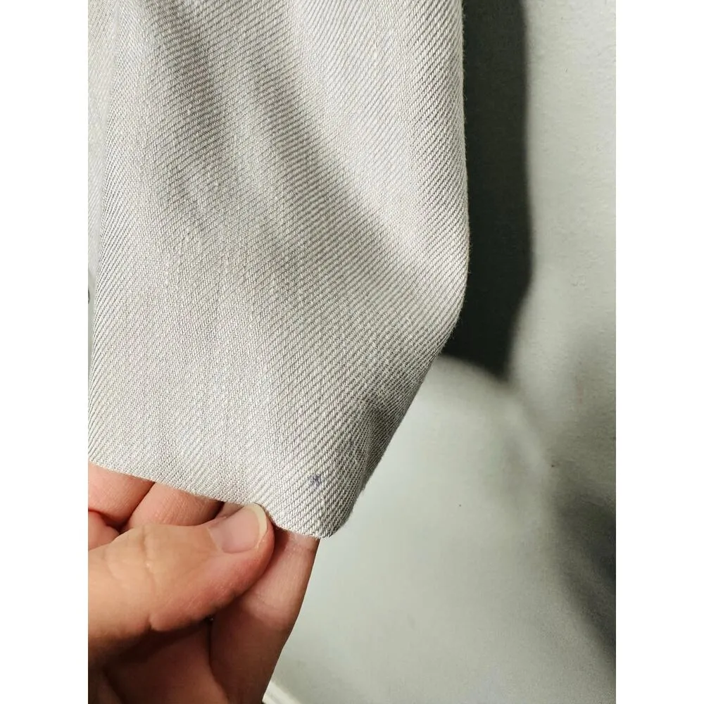 DEREK LAM 10 CROSBY Gray Linen Blend Sleeveless Taylor Vest Size 2 - Image 11