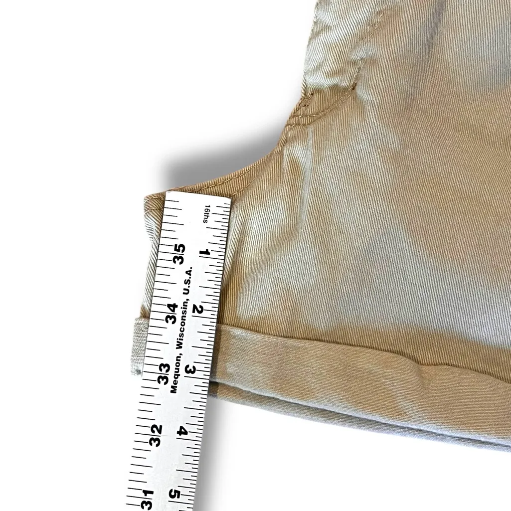 Junior's Wallflower Sassy High Rise Cuffed Hems Pockets Shorts Size 1 Beige - Image 8