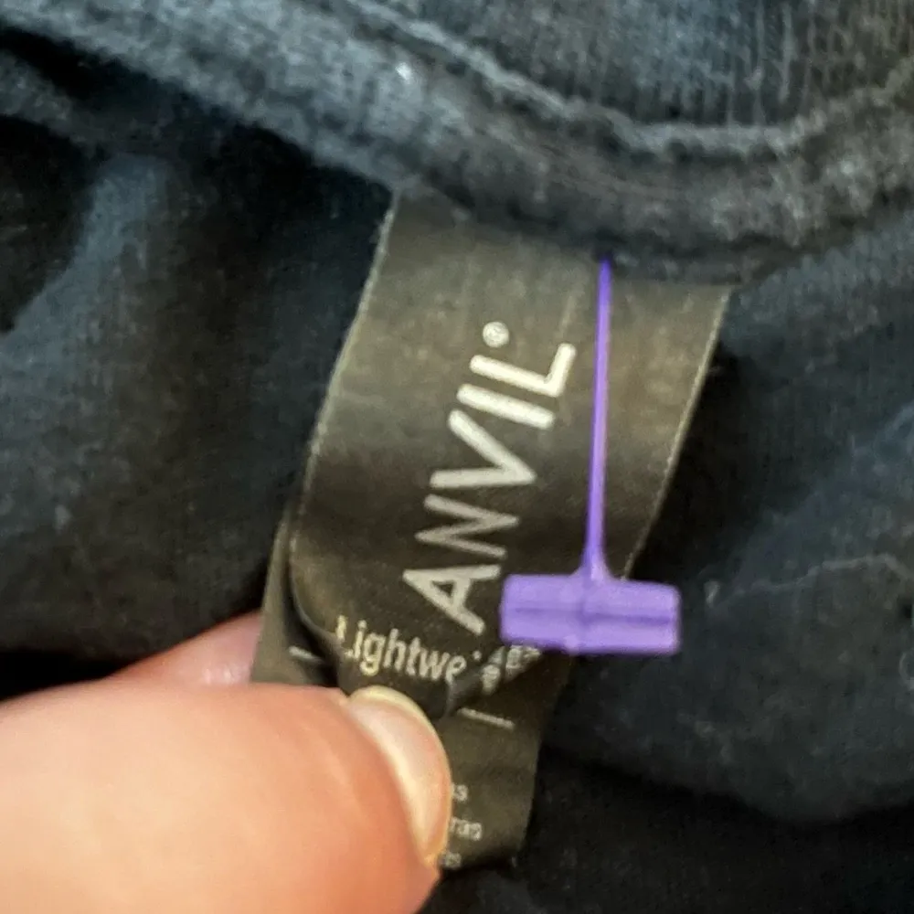 Anvil Graphic Tee Funny Quote Short Sleeve Black M - Image 3