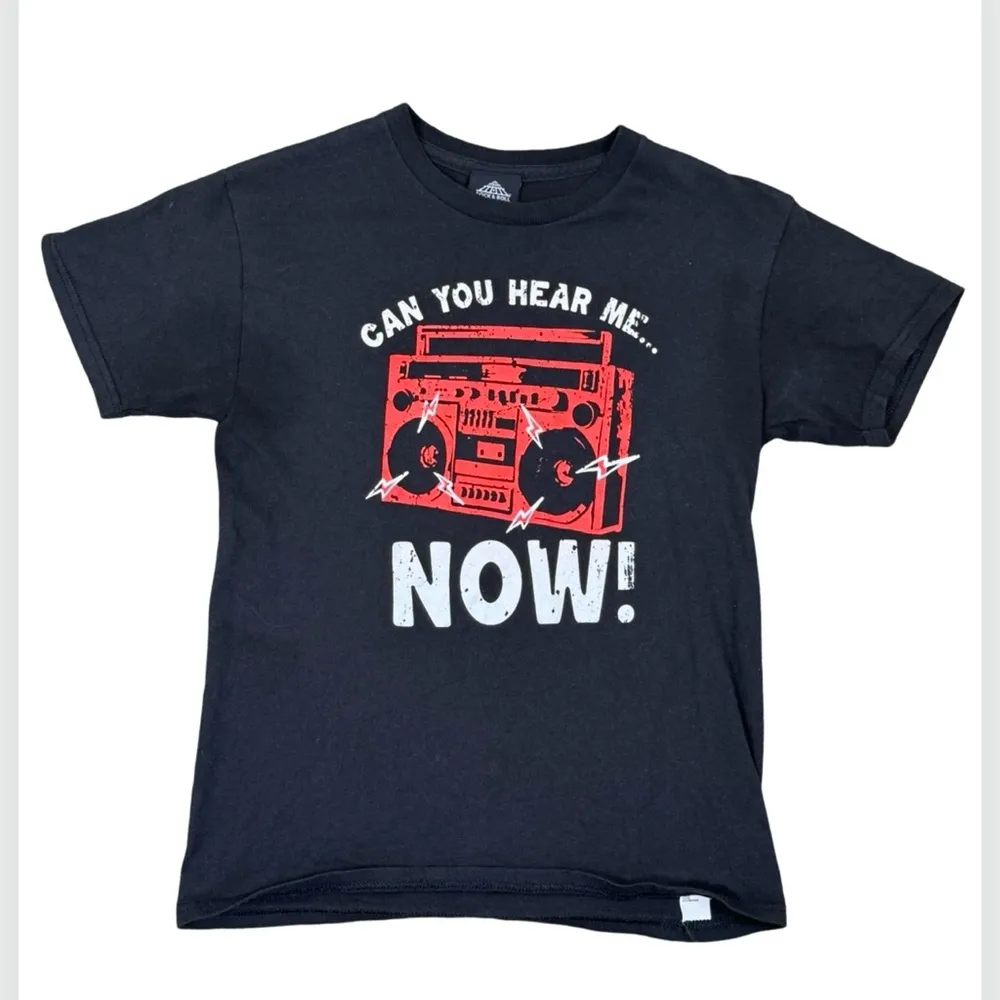 Rock & Roll Hall of Fame Can You Hear Me Now Black Graphic Tee Shirt XS - Image 11