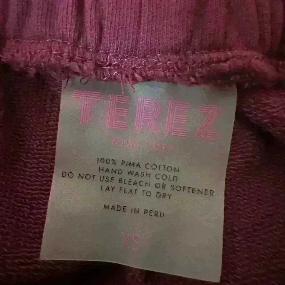 TEREZ Sweatpants in Black Raspberry sz XS - Image 6