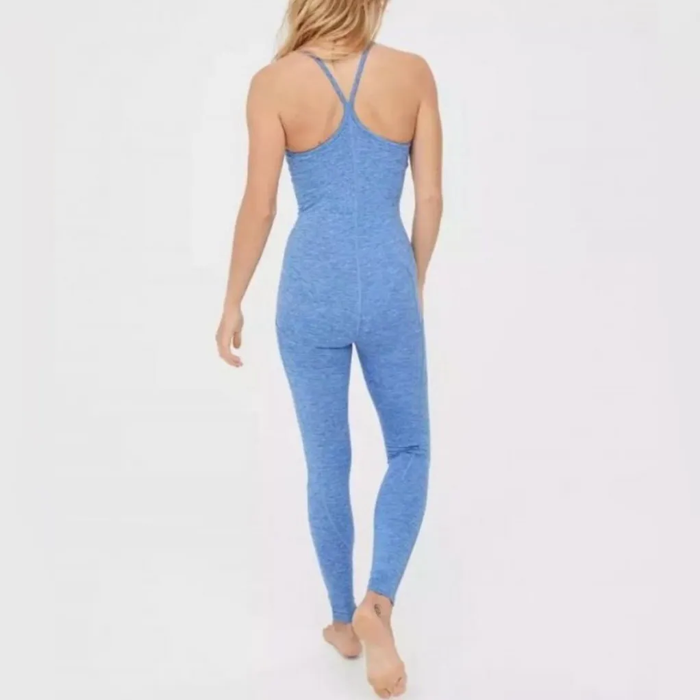 New  Offline Hugger Racerback Legging Jumpsuit Blue Size Medium - Image 2