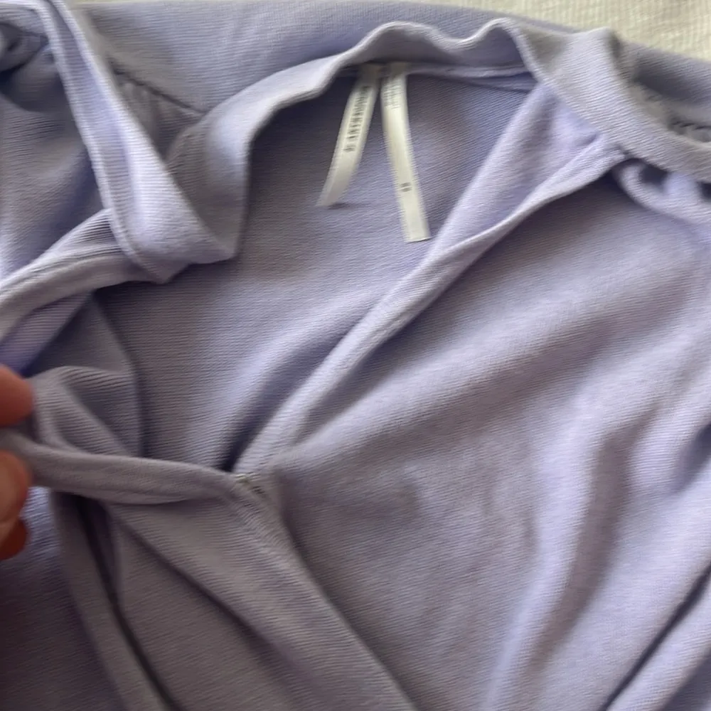 Anthropologie Rambuteau Surplice Lavender Purple Wrap Sweater Top, size XS 🟩 - Image 8