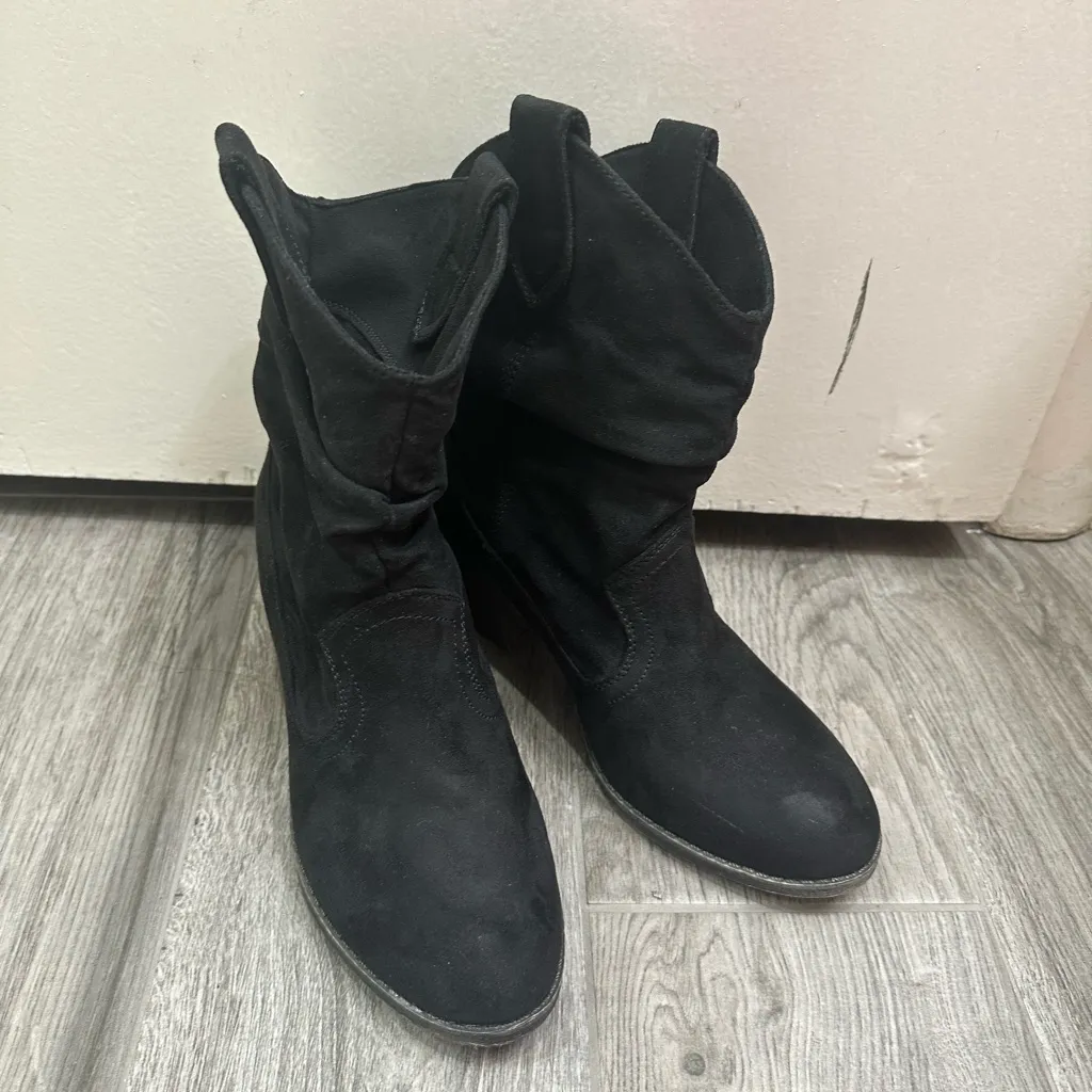 Rocket Dog Black Heeled Boots - Image 8