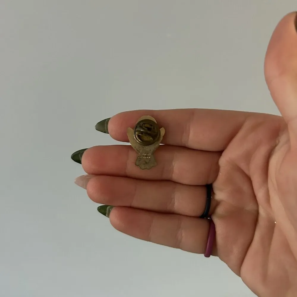 Swib Taiwan Vintage Angel Praying Lapel Pin Christian Faith Religious Christmas Yellow - Image 4