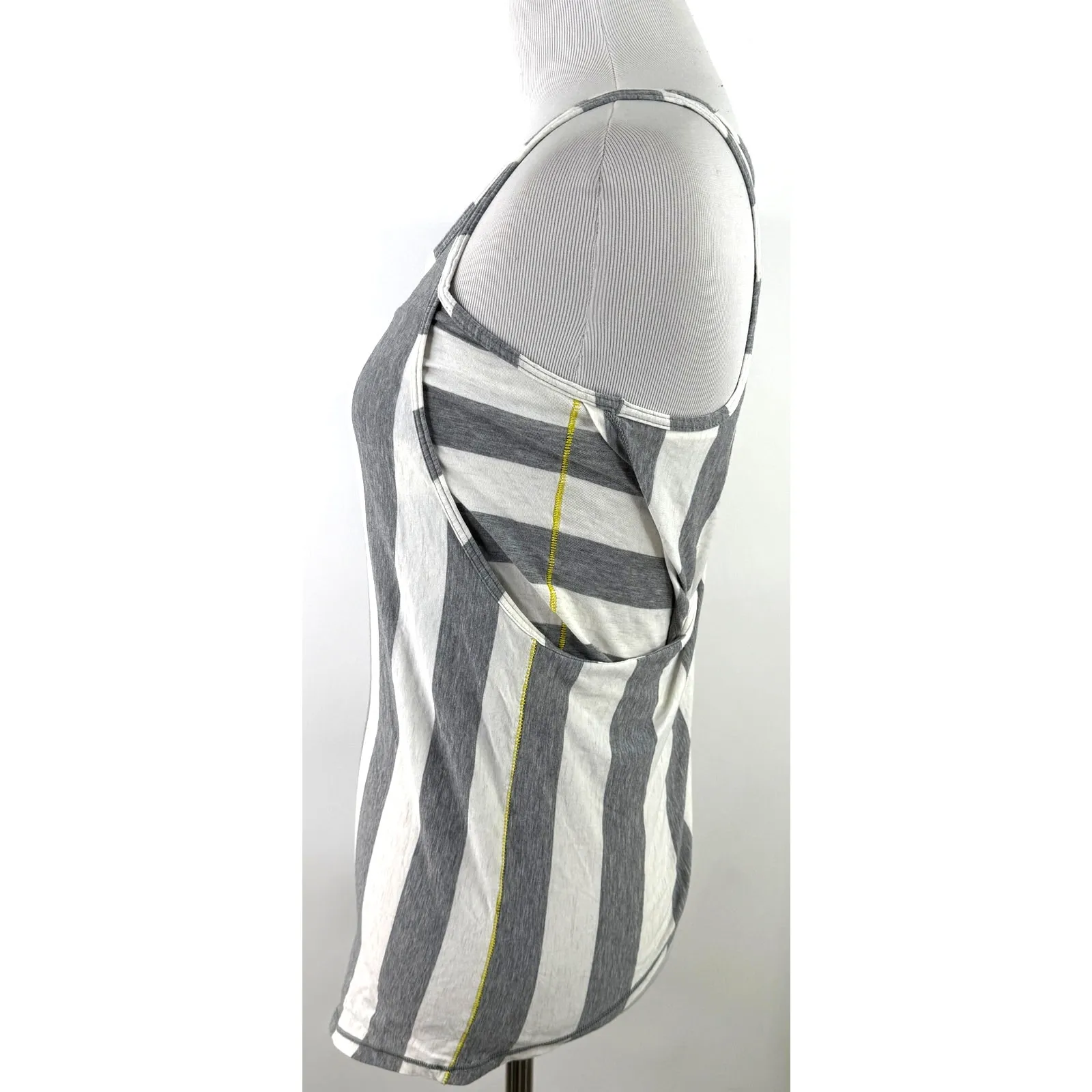 Lululemon Women's Vita Racer Twist Tank Top Straightup Stripe Grey - Image 5