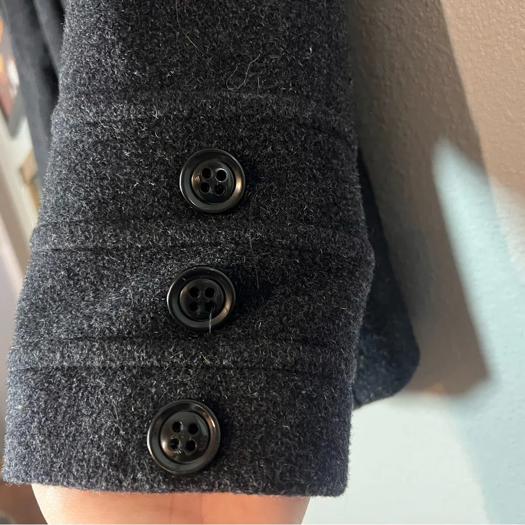 St. John’s Bay Double Breasted Pea Coat Wool Cashmere Blend Grat Large Petite - Image 4