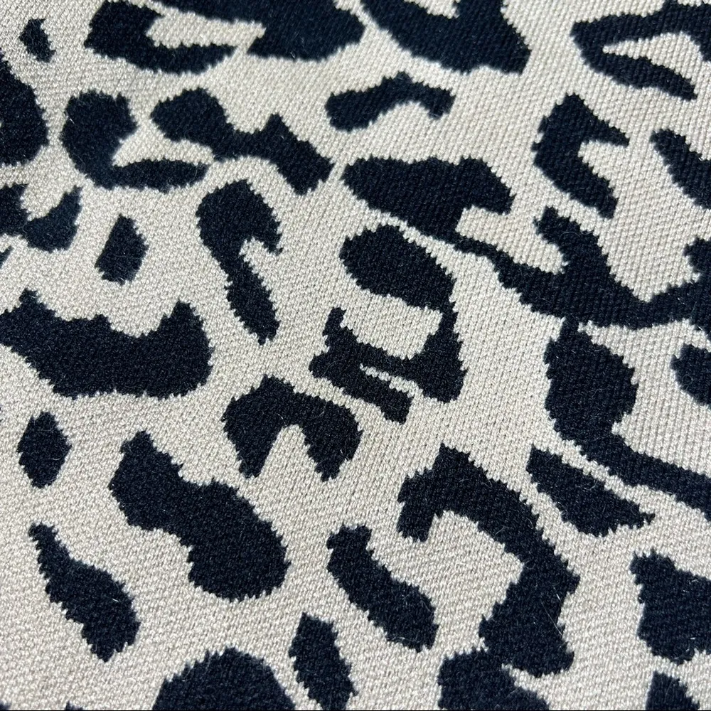 NWT Chic Wish Leopard Print Knit Flare Skirt - Image 4