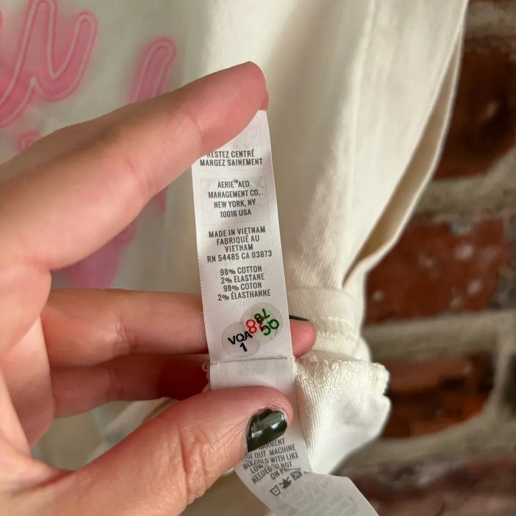 Aerie Offline You Wish Crop Muscle Tank Sleeveless Top Shirt, S - Image 6