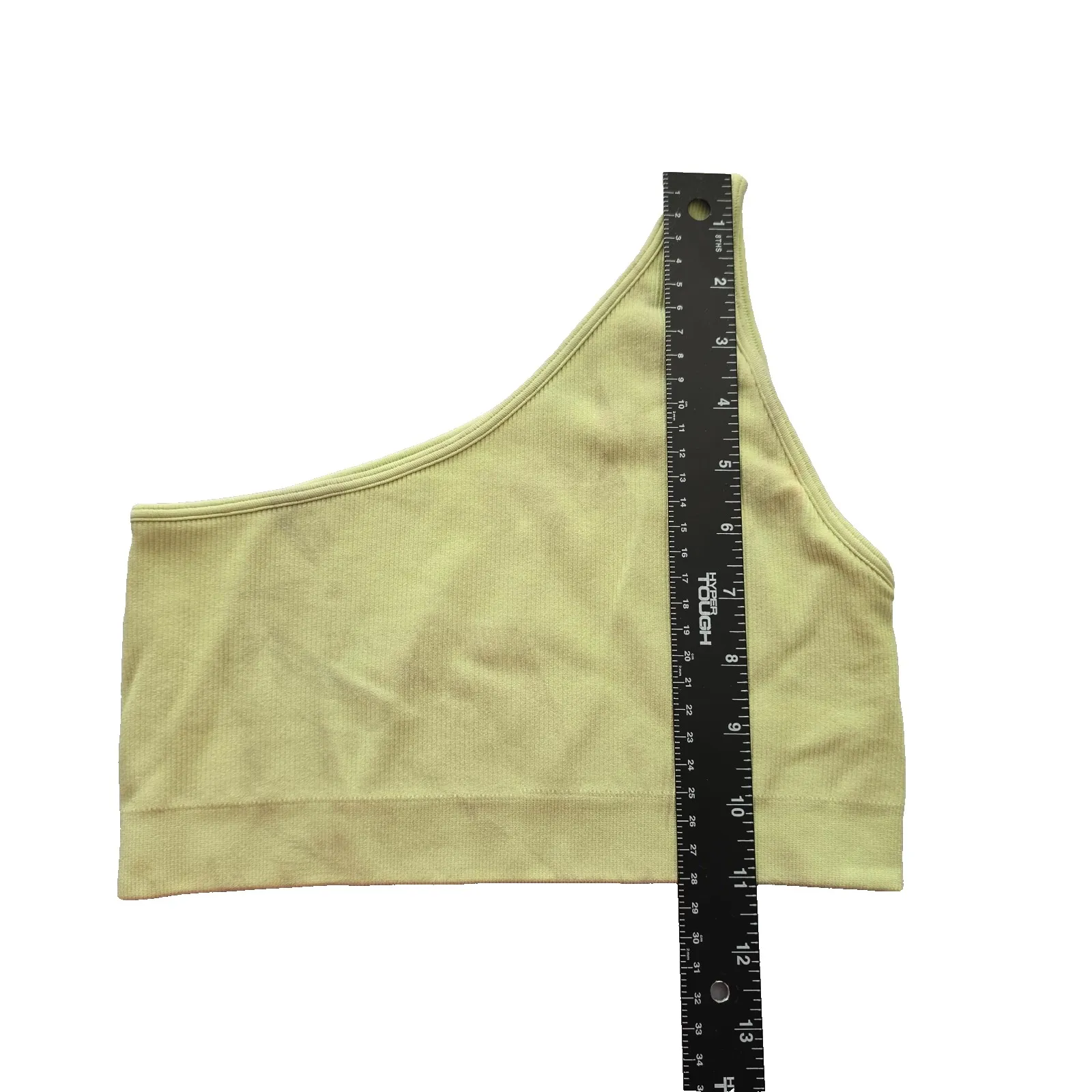 Ribbed Comfort Y2K Bra Top Single Strap Pullover Stretch Sleep Sportneer Green M Size M - Image 4