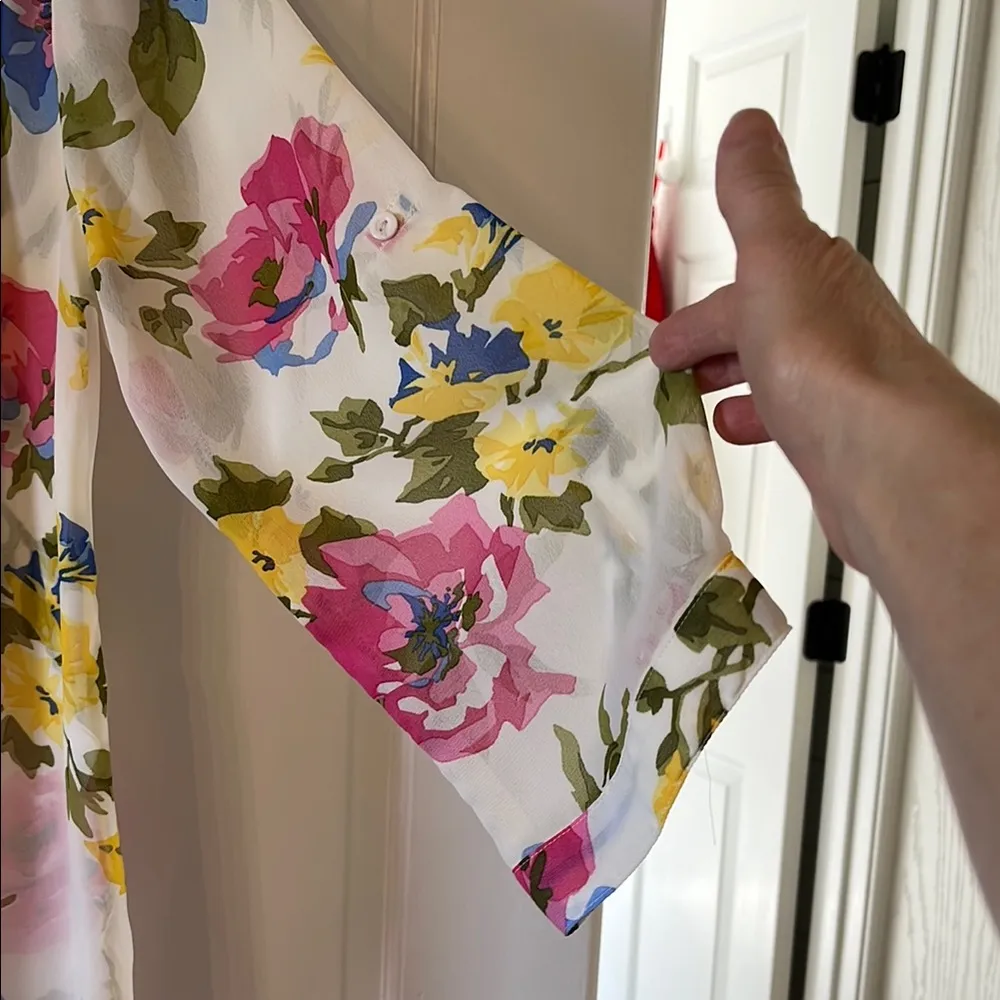 Floral Sheer Women's Top - Multicolor - Image 4