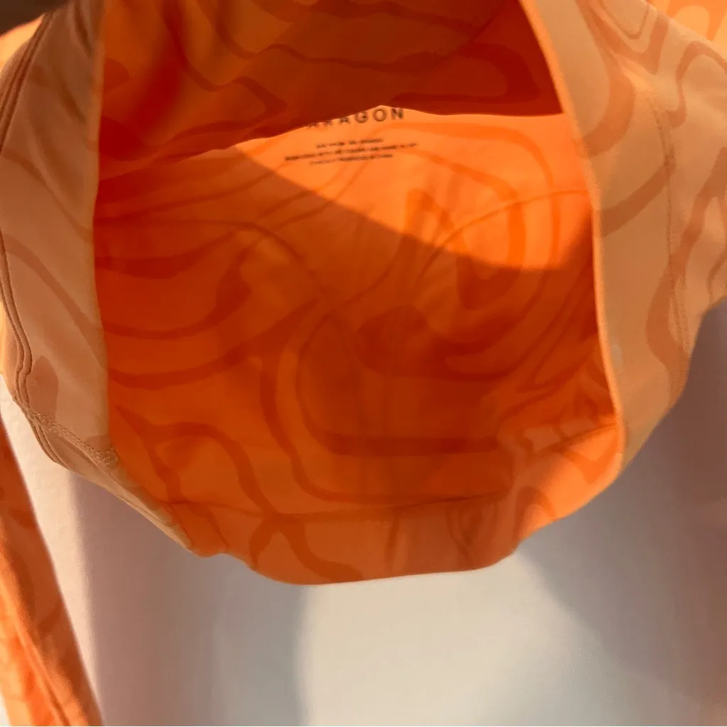 Paragon RecStretch DesB Infinite Long Sleeve Bra Orange Creamsicle‎ Crop Top M - Image 5