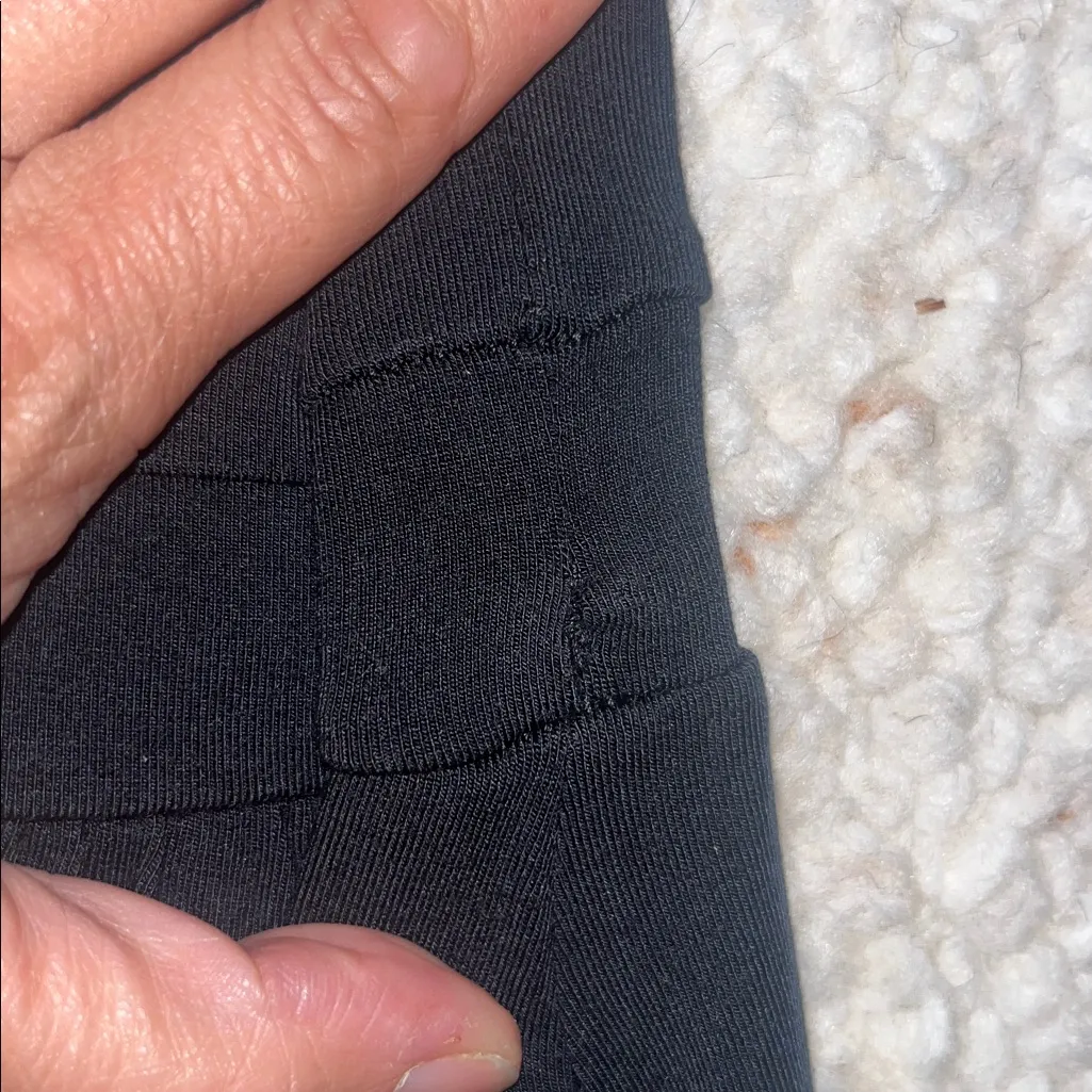 Aritizia Wilfred Market Midi Dress Sleeveless A-Line Relux Jersey Black Small - Image 7