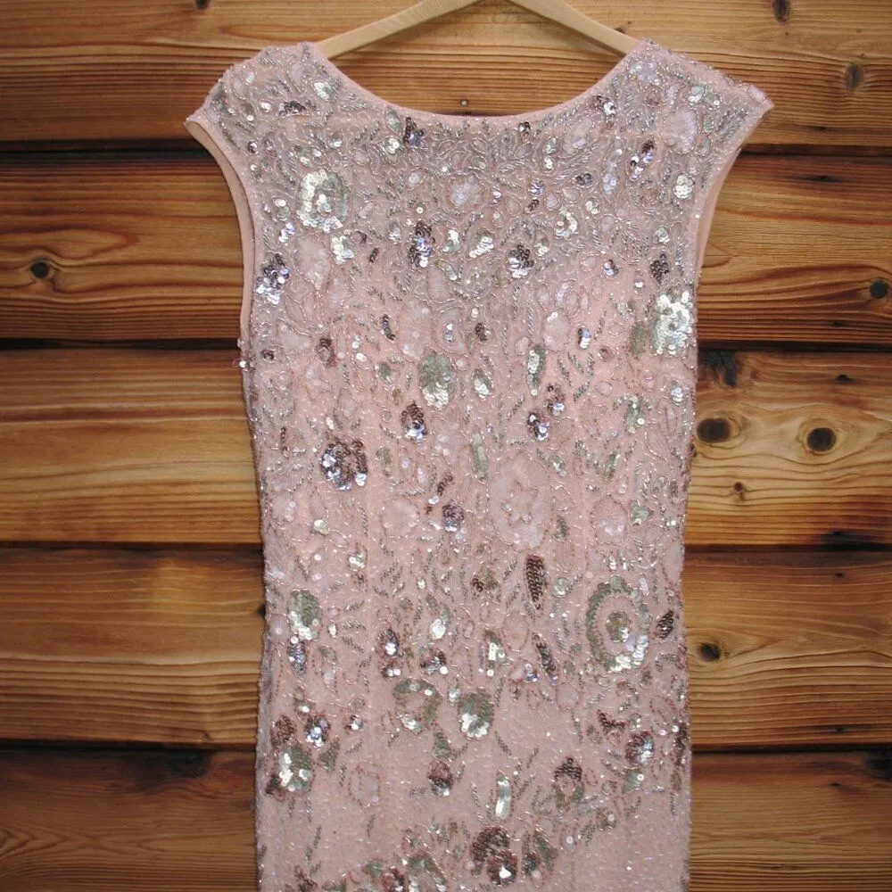 MAC DUGGAL 5500 Womens Embellished Bateau Neck Cap Sleeve Gown - Image 11