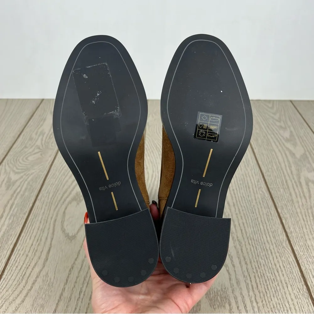 Dolce Vita Women's Layton Chelsea Booties 6M Dark Brown Suede $150 Size 6 - Image 9