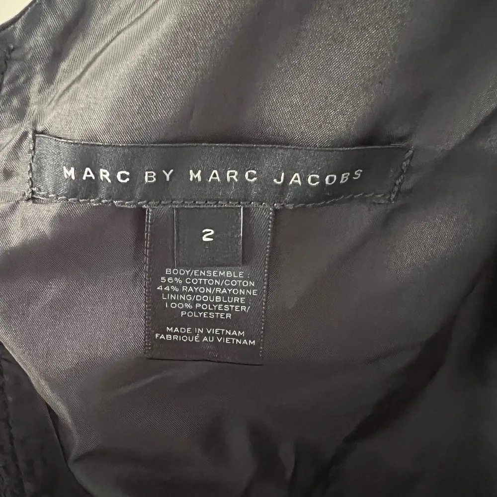 Marc by Marc Jacobs Black Satin Sleeveless Cocktail Dress Size 2 - Image 8