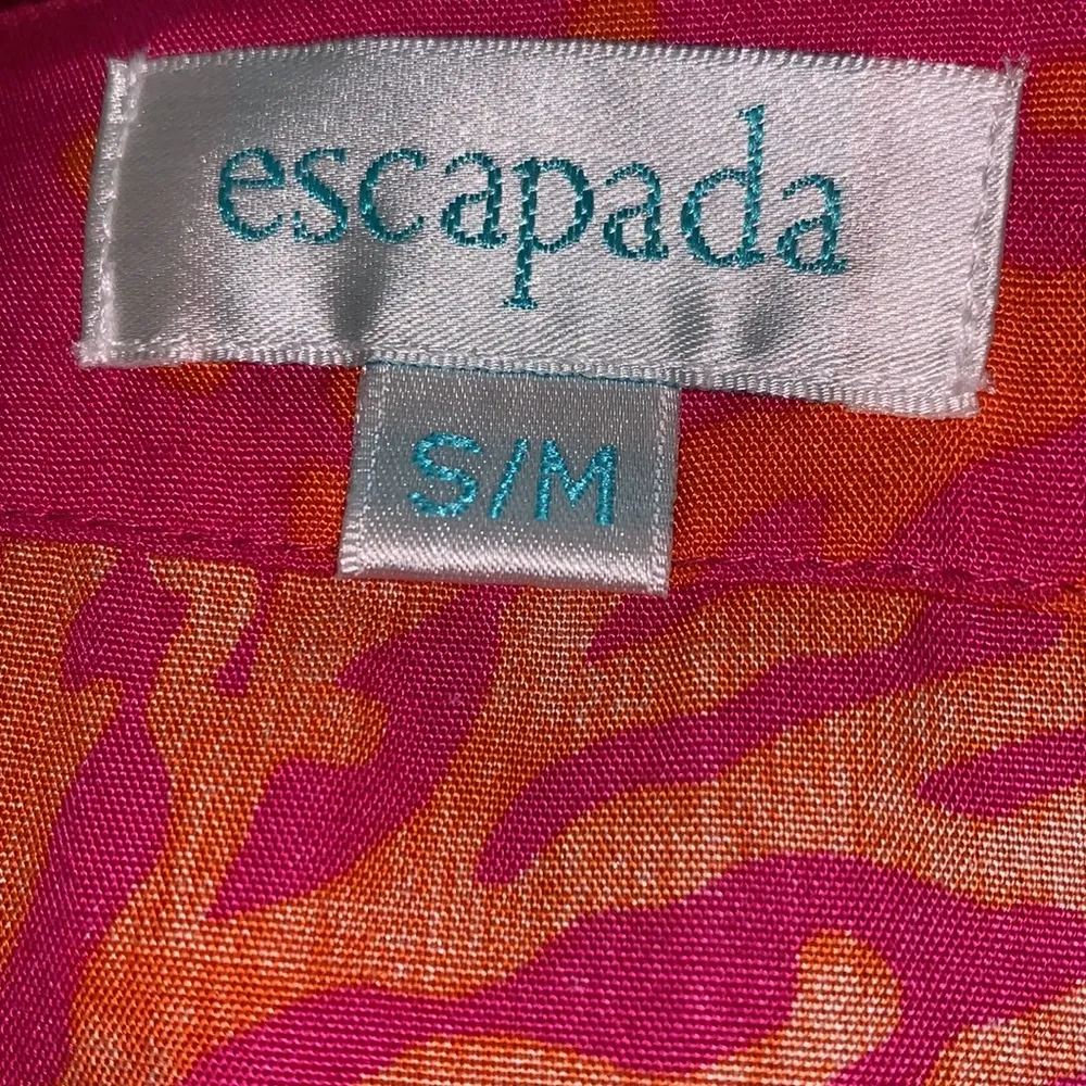 ESCAPADA BLOUSE/COVERUP Coral Print - Image 5