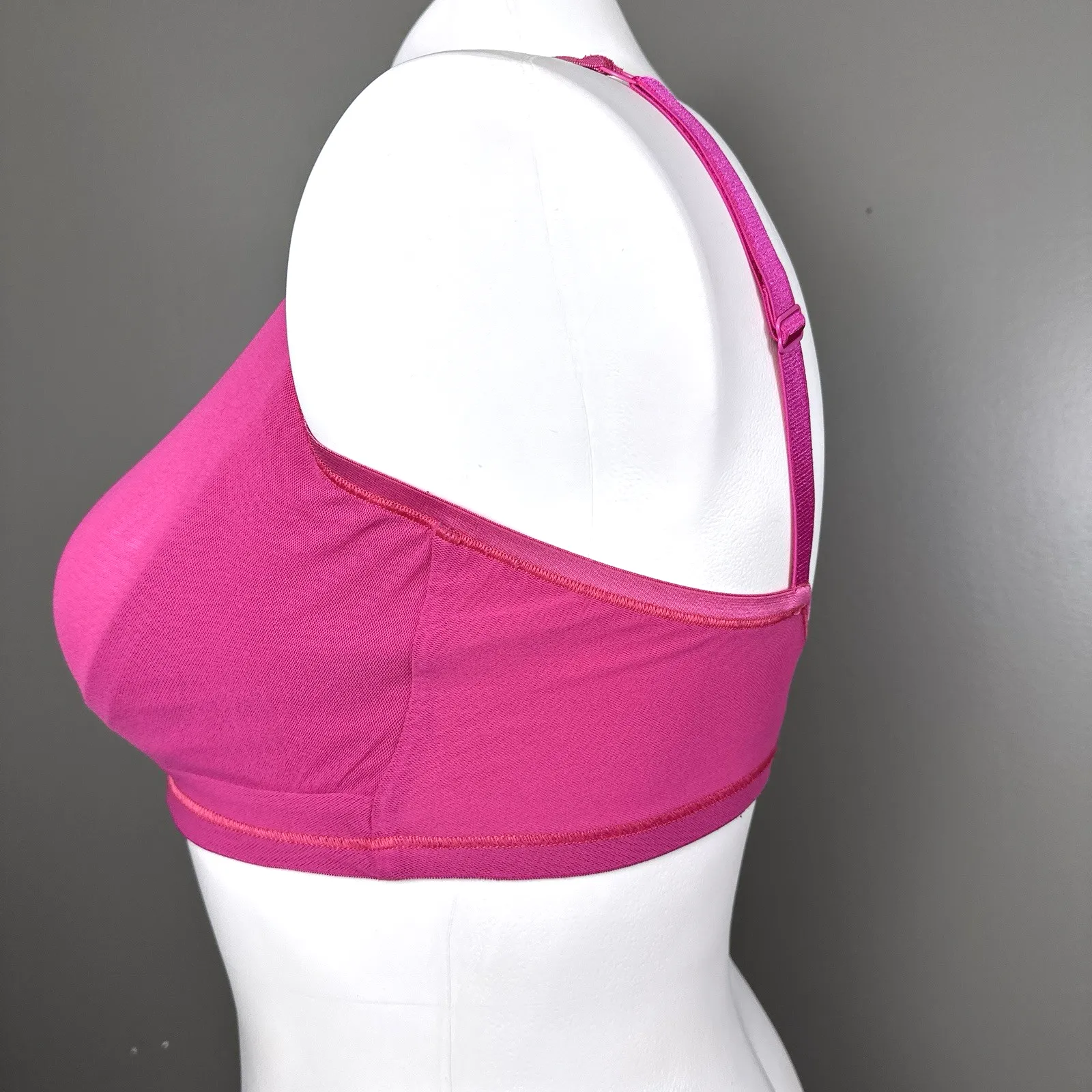 Cosabella Soire Confidence Curvy Bralette Size Large Pink Wirefree Unlined Sheer - Image 3