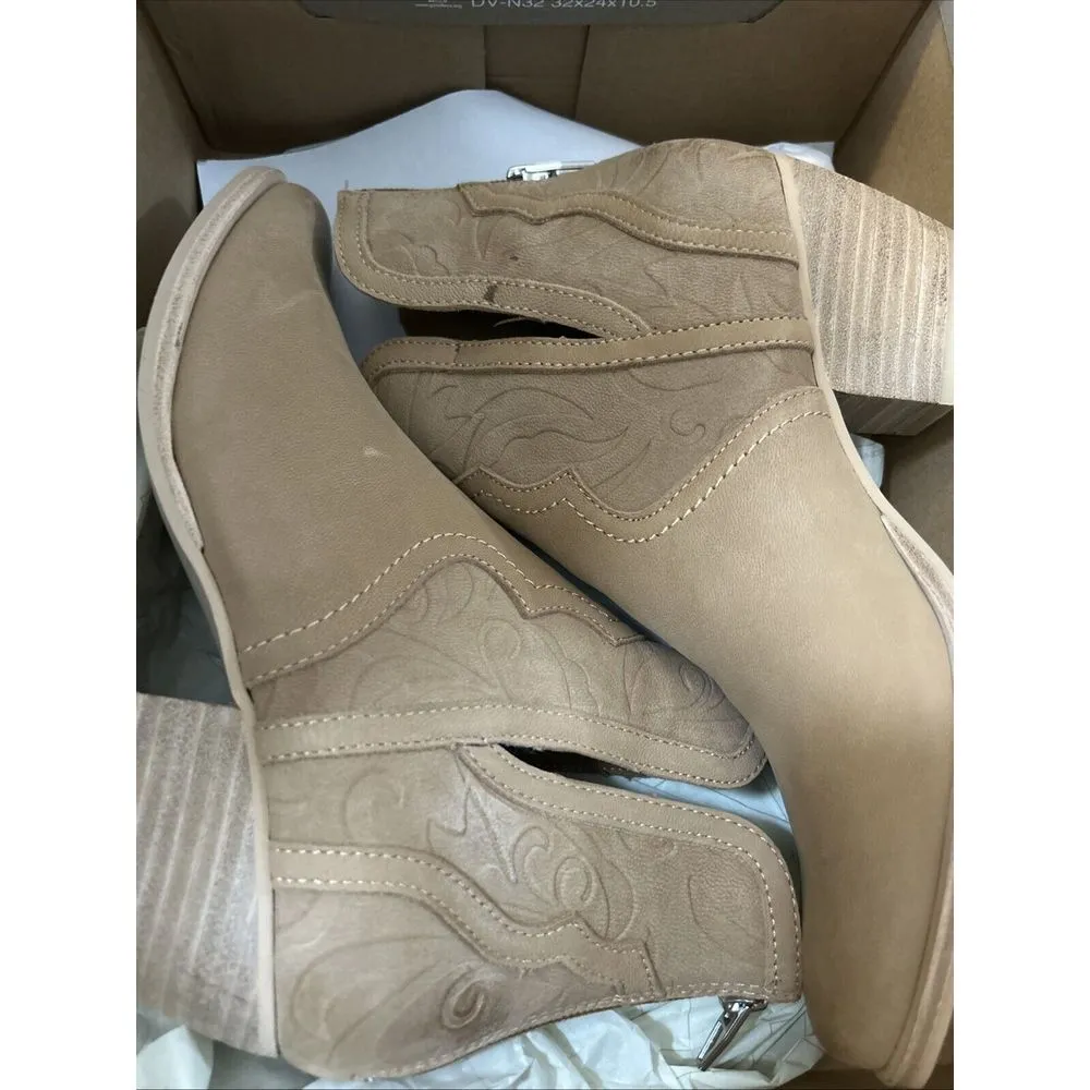 DOLCE VITA Silvan Tan Toffee Nubuck Suede Western‎ Booties Sz 6 NWB - Image 11