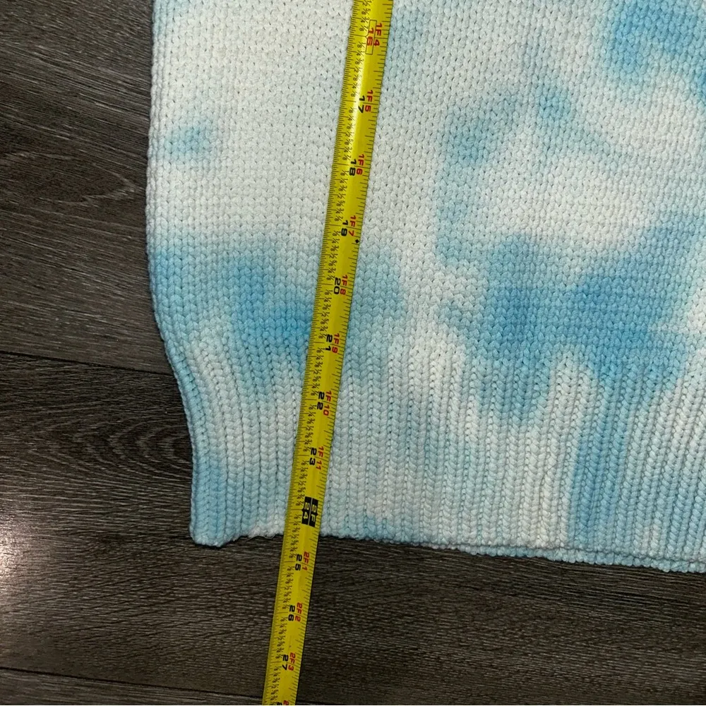 LoveShackFancy Gallatin Pullover Sweater - Soft Aqua Hand Dye Blue Light - Image 9